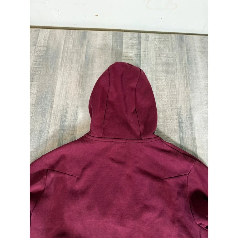 Nike Tech Fleece Full Zip Hoodie Jacket Burgundy Maroon CU4489-638 Mens Medium